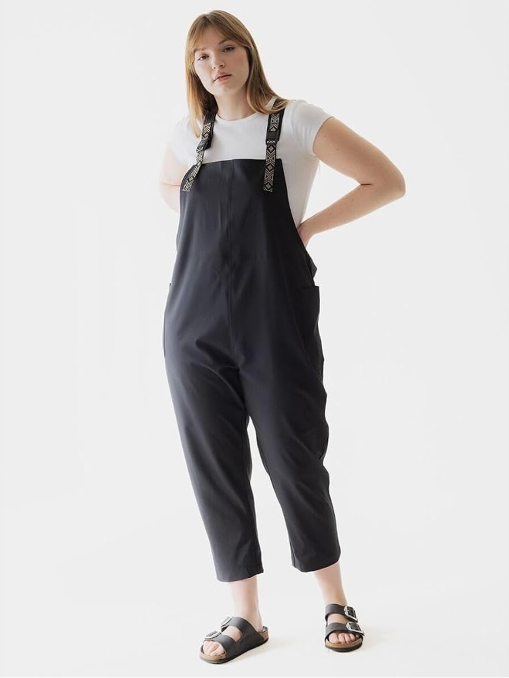 Kavu SAN Blas overalls black size XXL geometric straps baggy